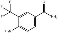 4-氨基-3-(三氟甲基)苯甲酰胺 结构式
