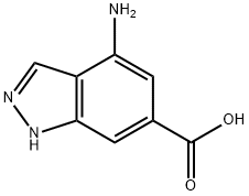 4-氨基-吲唑-6-甲酸 结构式