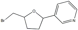 3-(5-BROMOMETHYL-TETRAHYDROFURAN-2-YL)PYRIDINE 结构式