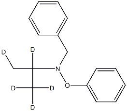 N-BENZYL-N-PHENOXYISOPROPYLAMINE-D5 结构式