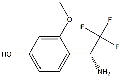 4-((1R)-1-AMINO-2,2,2-TRIFLUOROETHYL)-3-METHOXYPHENOL 结构式