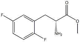 METHYL (2R)-2-AMINO-3-(2,5-DIFLUOROPHENYL)PROPANOATE 结构式