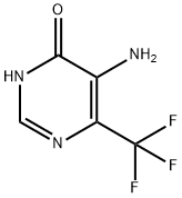 5-AMINO-6-(TRIFLUOROMETHYL)PYRIMIDIN-4-OL 结构式