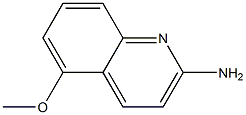 5-METHOXYQUINOLIN-2-AMINE 结构式