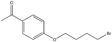 1-[4-(4-BROMO-BUTOXY)-PHENYL]-ETHANONE 结构式