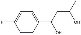 1-(4-FLUOROPHENYL)BUTANE-1,3-DIOL 结构式