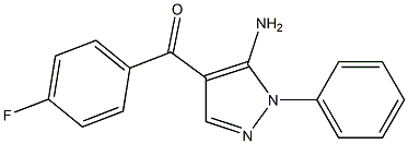 (5-AMINO-1-PHENYL-1H-PYRAZOL-4-YL)(4-FLUOROPHENYL)METHANONE 结构式