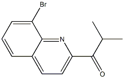 1-(8-BROMOQUINOLIN-2-YL)-2-METHYLPROPAN-1-ONE 结构式