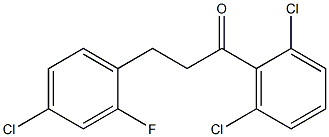 3-(4-CHLORO-2-FLUOROPHENYL)-2',6'-DICHLOROPROPIOPHENONE 结构式