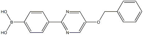 4-(5-BENZYLOXYPYRIMID-2-YL)PHENYLBORONIC ACID 结构式