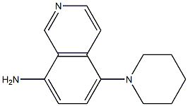 5-PIPERIDIN-1-YLISOQUINOLIN-8-AMINE 结构式