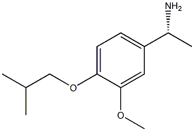 (1R)-1-[3-METHOXY-4-(2-METHYLPROPOXY)PHENYL]ETHYLAMINE 结构式