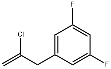 2-CHLORO-3-(3,5-DIFLUOROPHENYL)-1-PROPENE 结构式