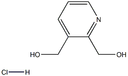 2,3-BIS(HYDROXYMETHYL)PYRIDINE HYDROCHLORIDE 结构式