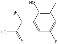 AMINO-(5-FLUORO-2-HYDROXY-3-METHYL-PHENYL)-ACETIC ACID 结构式