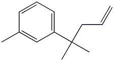 1[1,1-DIMETHYL-3-BUTENYL]-3-METHYLBENZENE 结构式