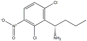 (1S)-1-(2,6-DICHLORO-3-NITROPHENYL)BUTYLAMINE 结构式