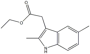 ETHYL 2-(2,5-DIMETHYL-1H-INDOL-3-YL)ACETATE 结构式