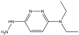 N,N-DIETHYL-6-HYDRAZINOPYRIDAZIN-3-AMINE 结构式