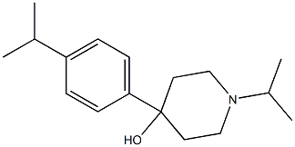 4-HYDROXY-4-(4-ISOPROPYLPHENYL)-1-ISOPROPYLPIPERIDINE 结构式