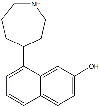 8-Azepan-4-yl-naphthalen-2-ol 结构式
