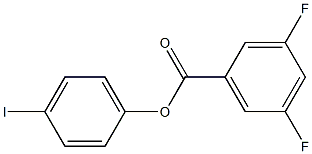 4-IODOPHENYL 3,5-DIFLUOROBENZOATE 结构式