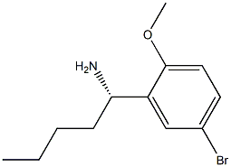 (1S)-1-(5-BROMO-2-METHOXYPHENYL)PENTYLAMINE 结构式