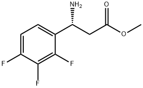 Methyl (3R)-3-amino-3-(2,3,4-trifluorophenyl)propanoate 结构式