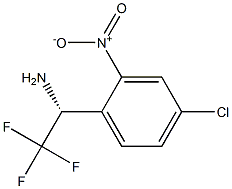 (1R)-1-(4-Chloro-2-nitrophenyl)-2,2,2-trifluoroethylamine 结构式