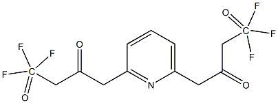 2,6-BIS(4,4,4-TRIFLUORO-2-4-DIOXOBUTYL)PYRIDINE 结构式