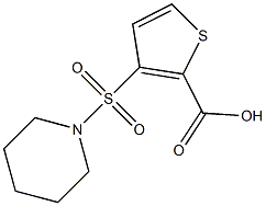 3-(PIPERIDIN-1-YLSULFONYL)THIOPHENE-2-CARBOXYLIC ACID 结构式