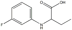 2-(3-FLUORO-PHENYLAMINO)-BUTYRIC ACID 结构式