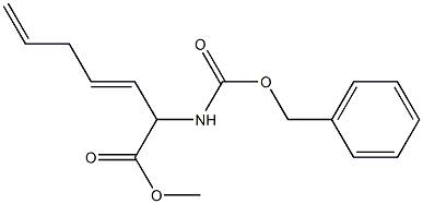 2-CBZ-AMINO-HEPTA-3,6-DIENOIC ACID METHYL ESTER 结构式