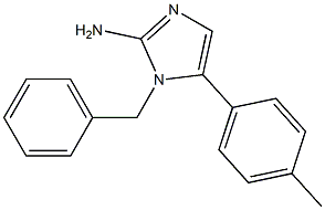 1-BENZYL-5-P-TOLYL-1H-IMIDAZOL-2-YLAMINE 结构式