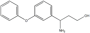 3-AMINO-3-(3-PHENOXY-PHENYL)-PROPAN-1-OL 结构式