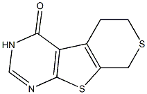 3,5,6,8-TETRAHYDRO-4H-THIOPYRANO[4',3':4,5]THIENO[2,3-D]PYRIMIDIN-4-ONE 结构式
