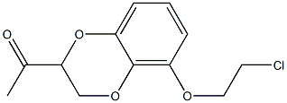 1-[5-(2-CHLORO-ETHOXY)-2,3-DIHYDRO-BENZO[1,4]DIOXIN-2-YL]-ETHANONE 结构式