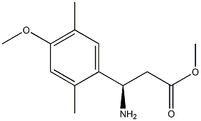 METHYL (3R)-3-AMINO-3-(4-METHOXY-2,5-DIMETHYLPHENYL)PROPANOATE 结构式
