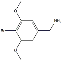 4-BROMO-3,5-DIMETHOXYBENZYLAMINE 结构式
