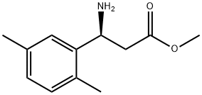 METHYL (3S)-3-AMINO-3-(2,5-DIMETHYLPHENYL)PROPANOATE 结构式