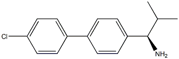 (1R)-1-[4-(4-CHLOROPHENYL)PHENYL]-2-METHYLPROPYLAMINE 结构式