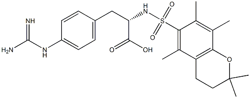 H-PHE(4-GUAD-PMC)-OH 结构式