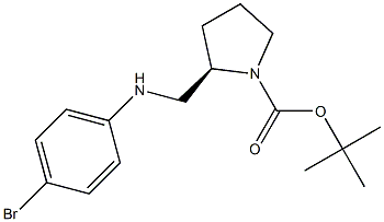 (R)-1-BOC-2-[(4-BROMO-PHENYLAMINO)-METHYL]-PYRROLIDINE 结构式