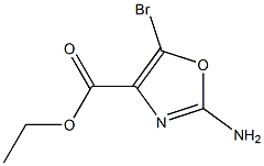 2-AMINO-5-BROMOOXAZOLE-4-CARBOXYLIC ACID ETHYL ESTER 结构式