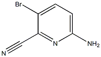 6-AMINO-3-BROMOPYRIDINE-2-CARBONITRILE 结构式