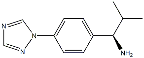 (1R)-2-METHYL-1-(4-(1,2,4-TRIAZOLYL)PHENYL)PROPYLAMINE 结构式