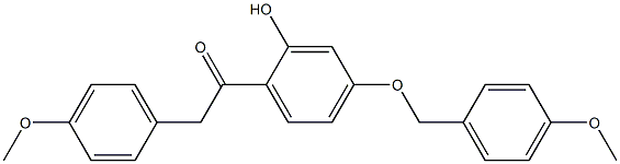 1-(4-(4-METHOXYBENZYLOXY)-2-HYDROXYPHENYL)-2-(4-METHOXYPHENYL)ETHANONE 结构式