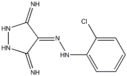 3,5-Diiminopyrazolidin-4-one (2-chlorophenyl)hydrazone 结构式