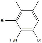 2,6-二溴-3,4-二甲基苯胺 结构式