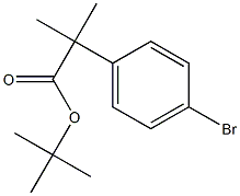 TERT-BUTYL 2-(4-BROMOPHENYL)-2-METHYLPROPIONATE 结构式